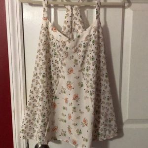LC white floral top
